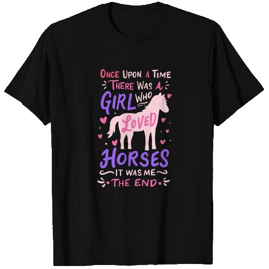 Horse Girl Horses Show Jumping Equestrian Barrel Racing T-Shirt
