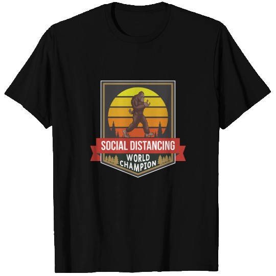 Social Distancing World Champion Bigfoot Corona T-shirt