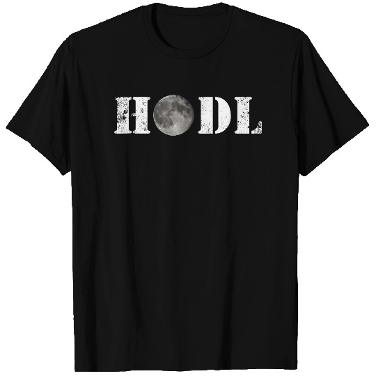 Crypto Merch, Hodl Moon Cryptocurrency  T Shirt