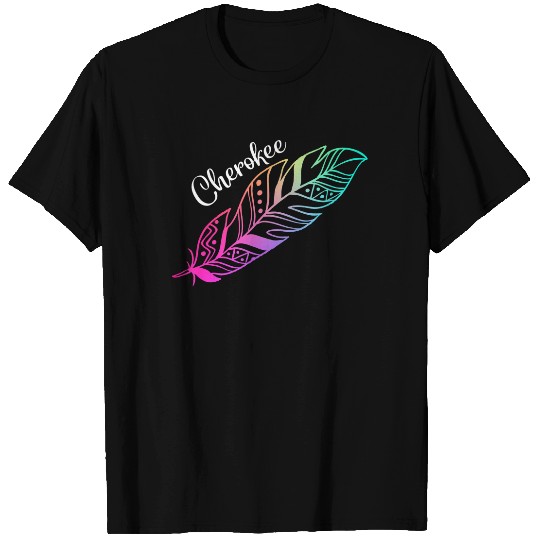 Feather Tee Native American Cherokee Tribe T-Shirt