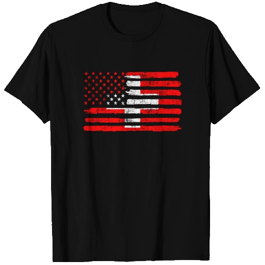 USA Switzerland Flag American Swiss T-Shirt