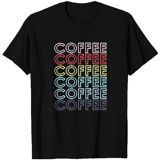 Coffee with English Text Letters T-Shirt