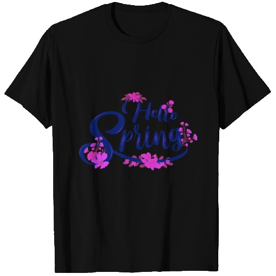 Hello Spring Colourfull Text T-shirt