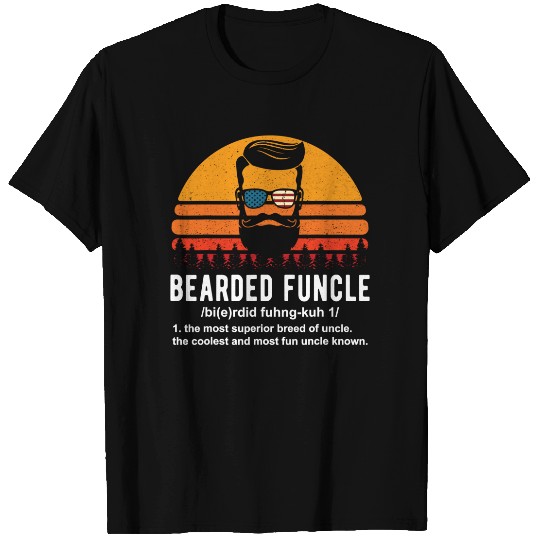Bearded Funcle Definition Mens T Shirt