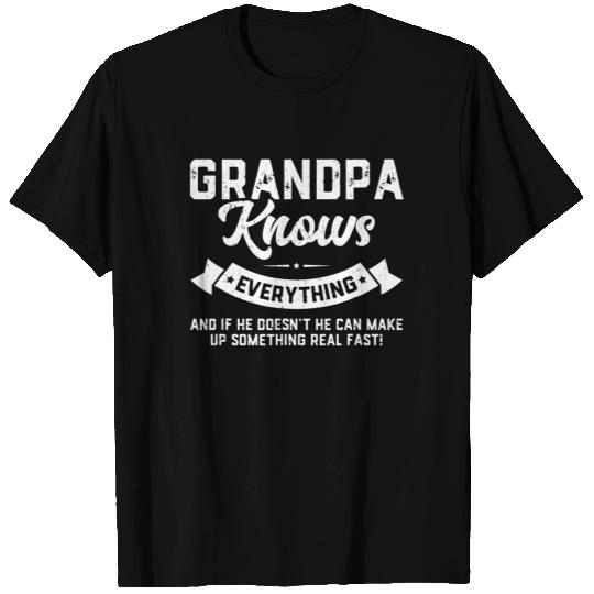 Men's T Shirt Grandpa Knows Everything