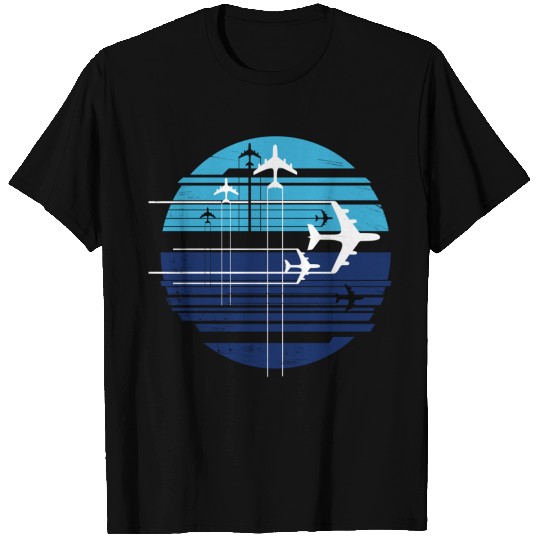 Geometric sky crossing ai T-shirt