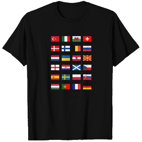 Euro 2021 Men's T Shirt Teams Flags Football Cup