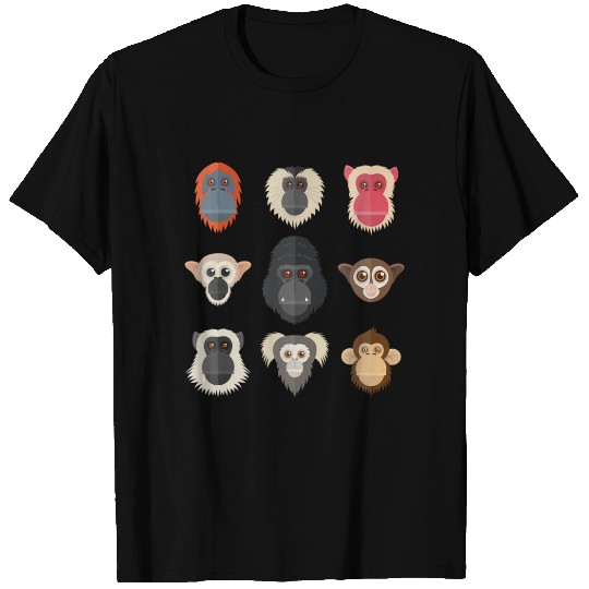 Monkey Chimpanzee Gorilla Squirrel Monkey T Shirt