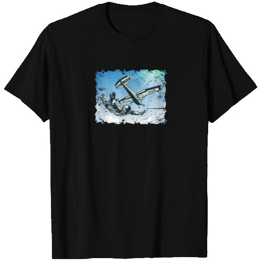 Skydiver Skydiving Parachute Parachuting vintage T-shirt