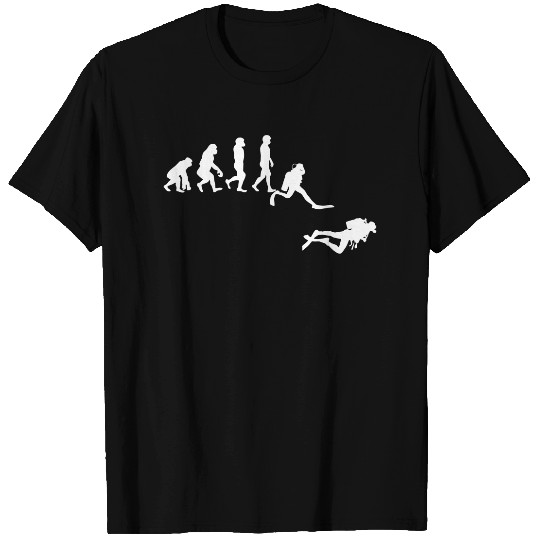 Scuba Dive T- Shirt Evolution Diving Diver Ocean Lover Gift