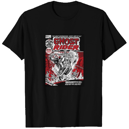 Marvel Ghost Rider Comic Book Cover Print T-Shirt