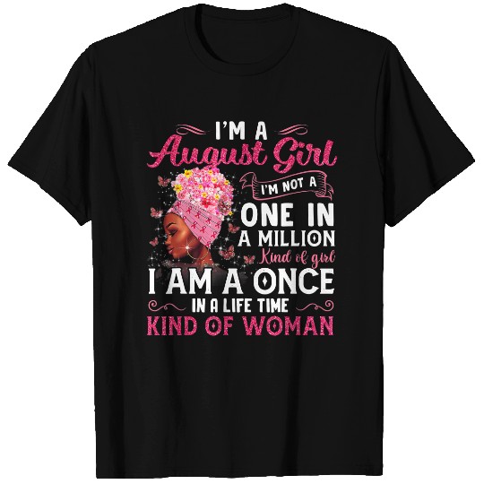 August Birthday Afro Black Queen Leo Virgo T Shirt