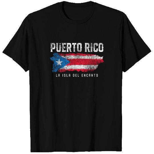 Puerto Rico Island Flag T Shirt