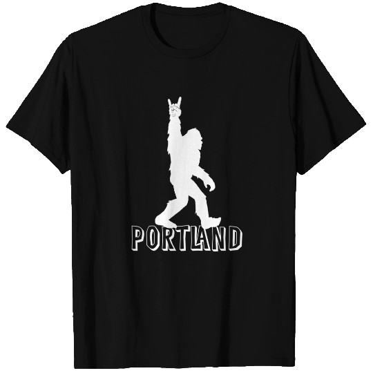 Bigfoot Portland Oregon Rock And Roll T Shirt