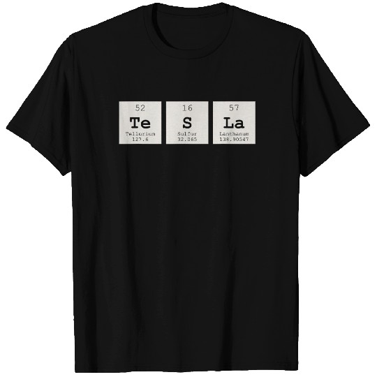 Periodic Table Tesla Shirt