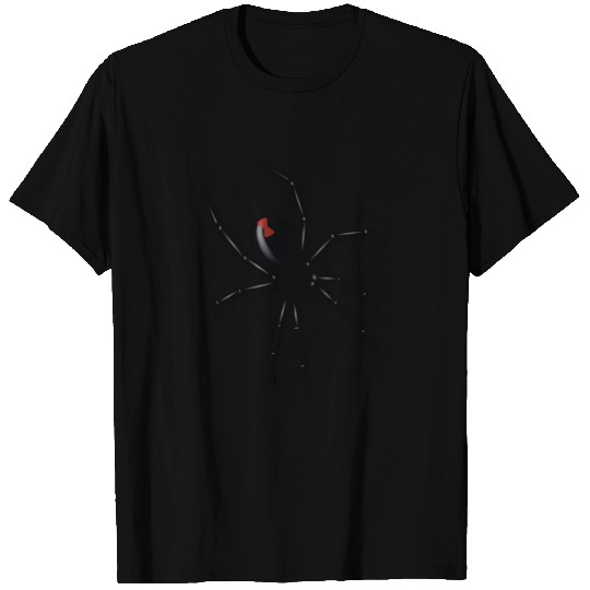 Scary 3D Spider - Black Widow Spider - Scary Spider - T-Shirt