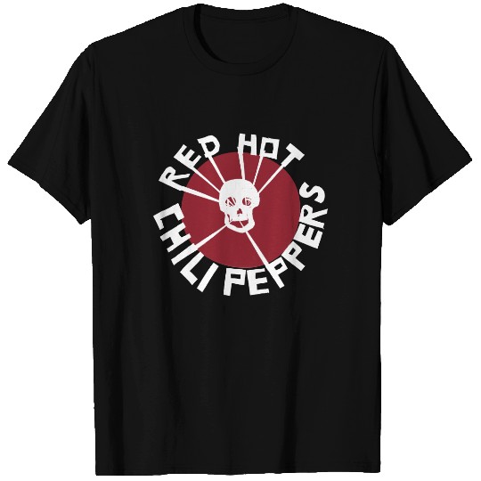 Red Hot Chili Peppers Flea Art Circle Skull T Shirt