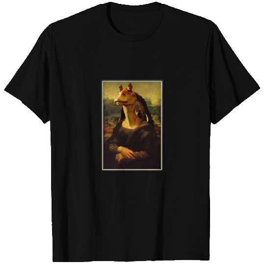 mona lisa jar jar binks T-shirt