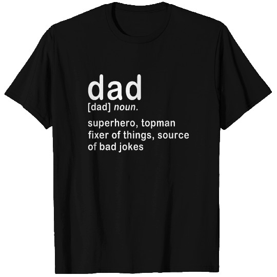 Dad Definition Super Hero Dictionary Fathers Day T-Shirt