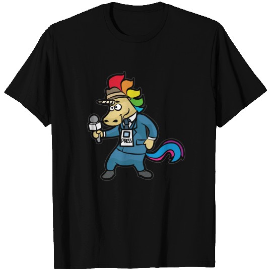 UNICORN JOURNALIST JOURNALISM T-shirt