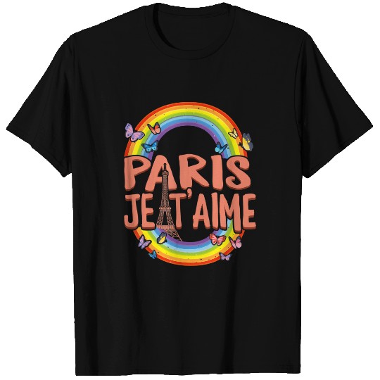 Paris je t'aime I Love Eiffel Tower T-Shirt