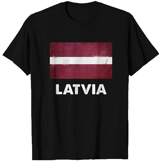 Latvia Flag T Shirt
