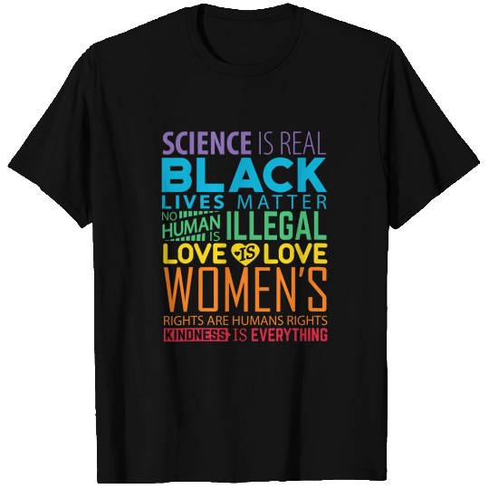 Science Is Real BLM Rainbow T-Shirt