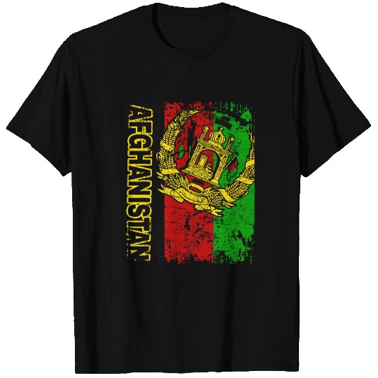 Vintage Afghanistan Flag T Shirt