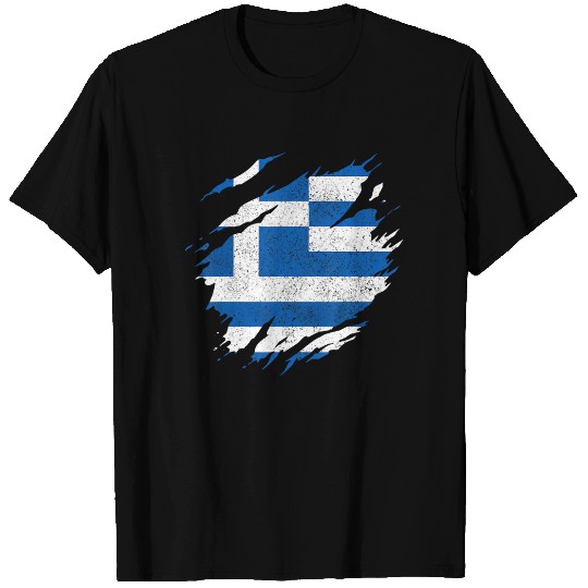 Greece Flag Greek Pride Vintage Greece T-Shirt