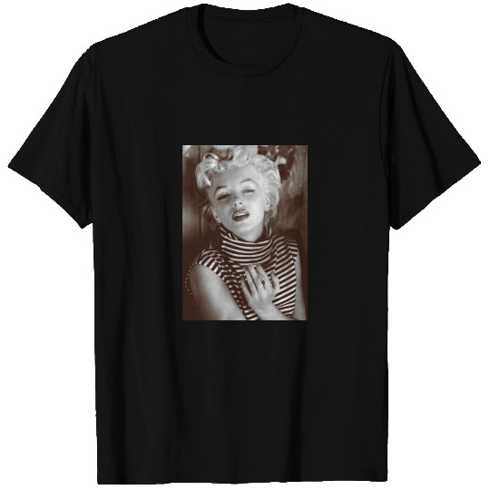 Marilyn Monroe Black and White Portrait - Marilyn Monroe - T-Shirt