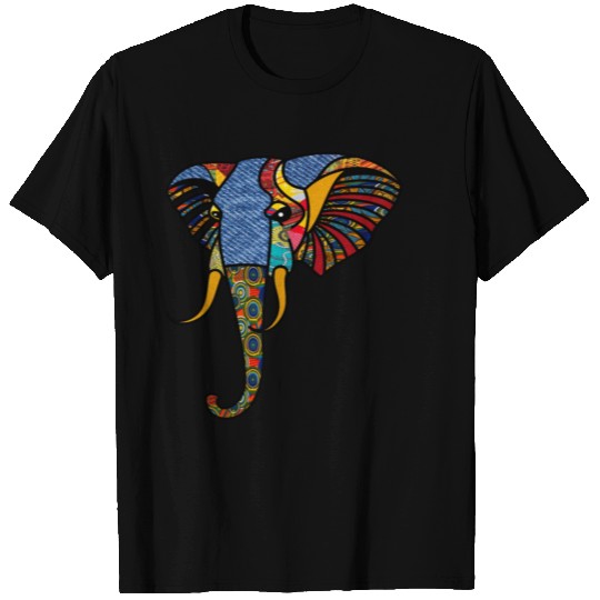Primary Tribal Elephant T-shirt