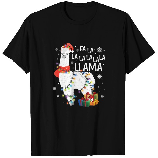 Fa La La Llama Funny Christmas T-Shirt