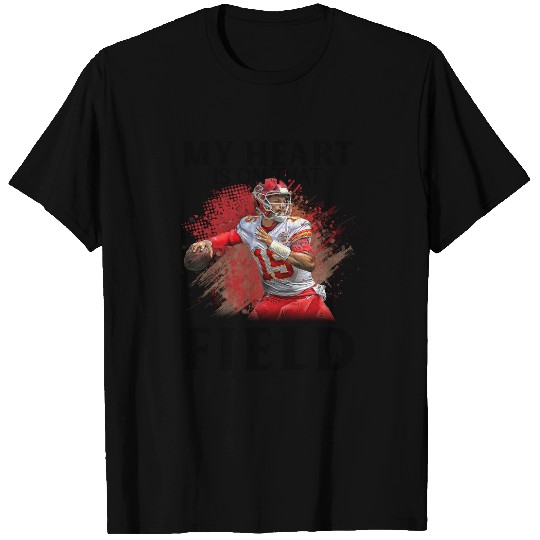 Patrick Mahomes Art My Heart Is On That Field T Shirt