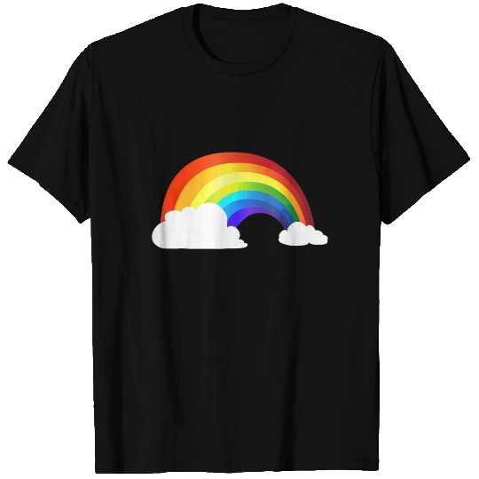 Rainbow T-Shirt - Shiny Rainbow in the Clouds