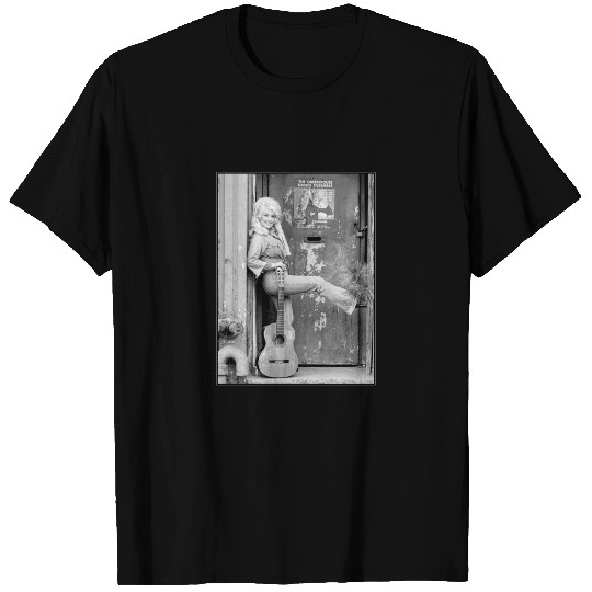 Dolly Parton Black & White Guitar Photo Essential T-Shirt