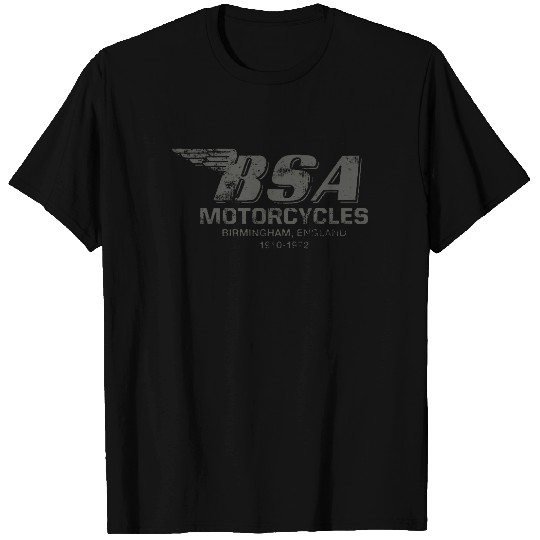 BSA Birmingham Logo British Motorcycles Tee T-Shirt