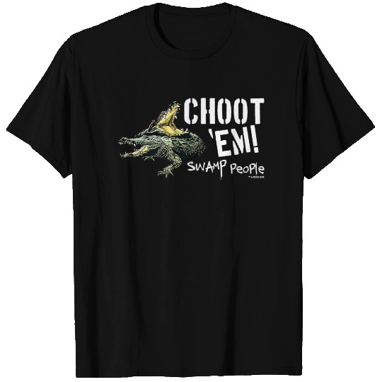 Womens HISTORY Swamp People "Choot 'Em!" V-Neck T-Shirt