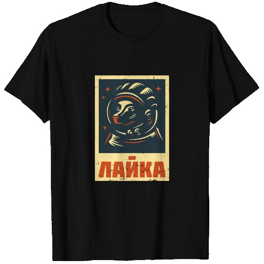 Laika dog Sputnik space travel T-Shirt
