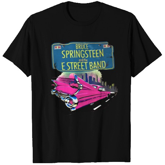 Bruce Springsteen Pink Cadillac E Street Band Tee T-Shirt
