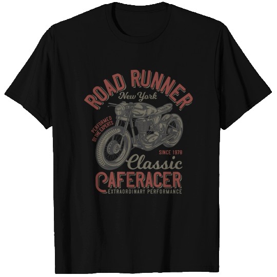 vintage motorcycle road runner classic caferacer T-shirt