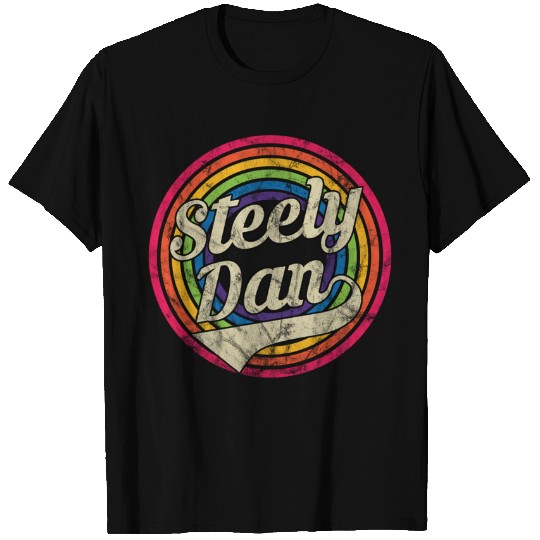 Steely Dan - Retro Rainbow Faded-Style - Steely Dan - T-Shirt
