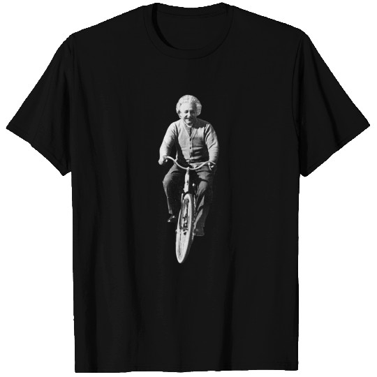 Albert Einstein Riding a Bicycle T-shirt