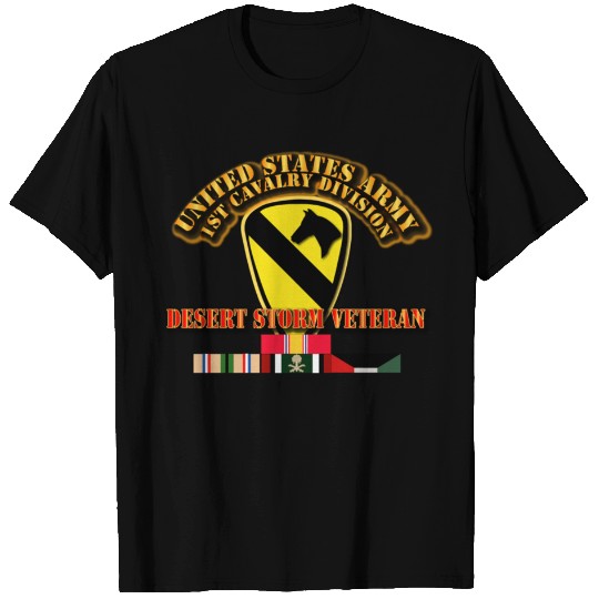 Army - 1st Cavalry Division - Desert Storm Veteran T-shirt