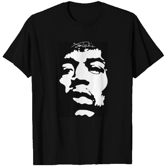 Jimi Hendrix silhouette face. - Jimi Hendrix Portrait - T-Shirt