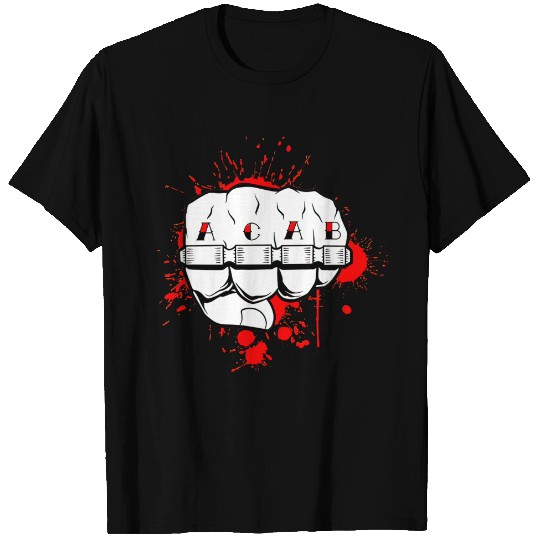 ACAB American Fist tattoo T-shirt