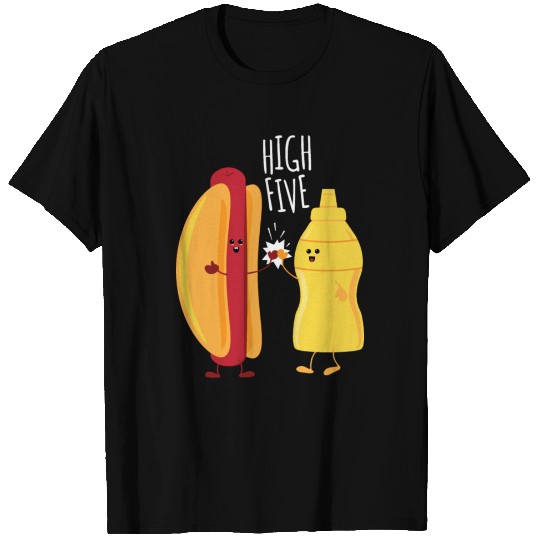 HOT DOG & MUSTARD HIGH FIVE T-shirt
