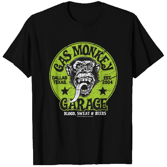 Gas Monkey Garage Logo Blood Sweat and Beers Tee T-Shirt
