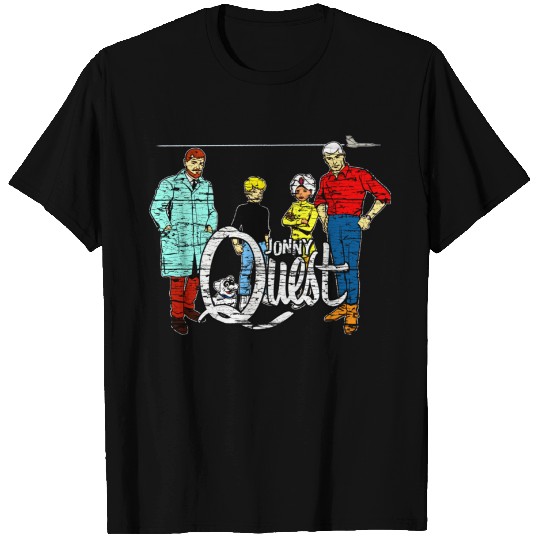Jonny Quest - weathered board distressed - Jonny Quest - T-Shirt