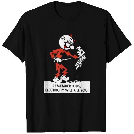 Reddy kilowatt warning 4 T-shirt
