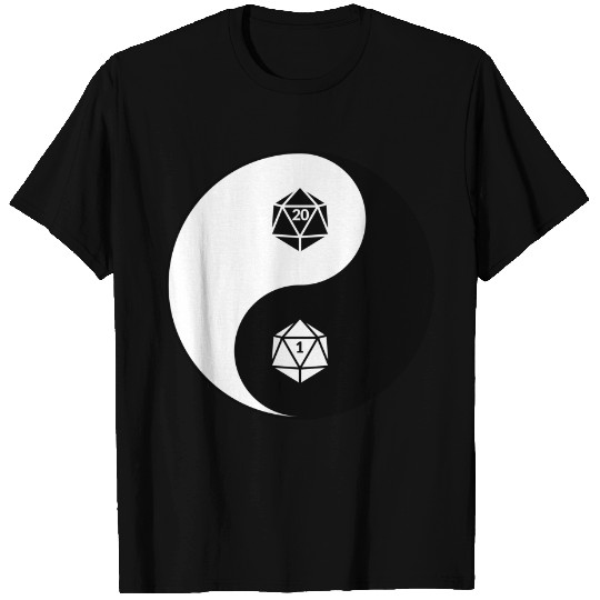 Yin Yang d20 dice Dungeons and Dragons - Dungeons And Dragons - T-Shirt